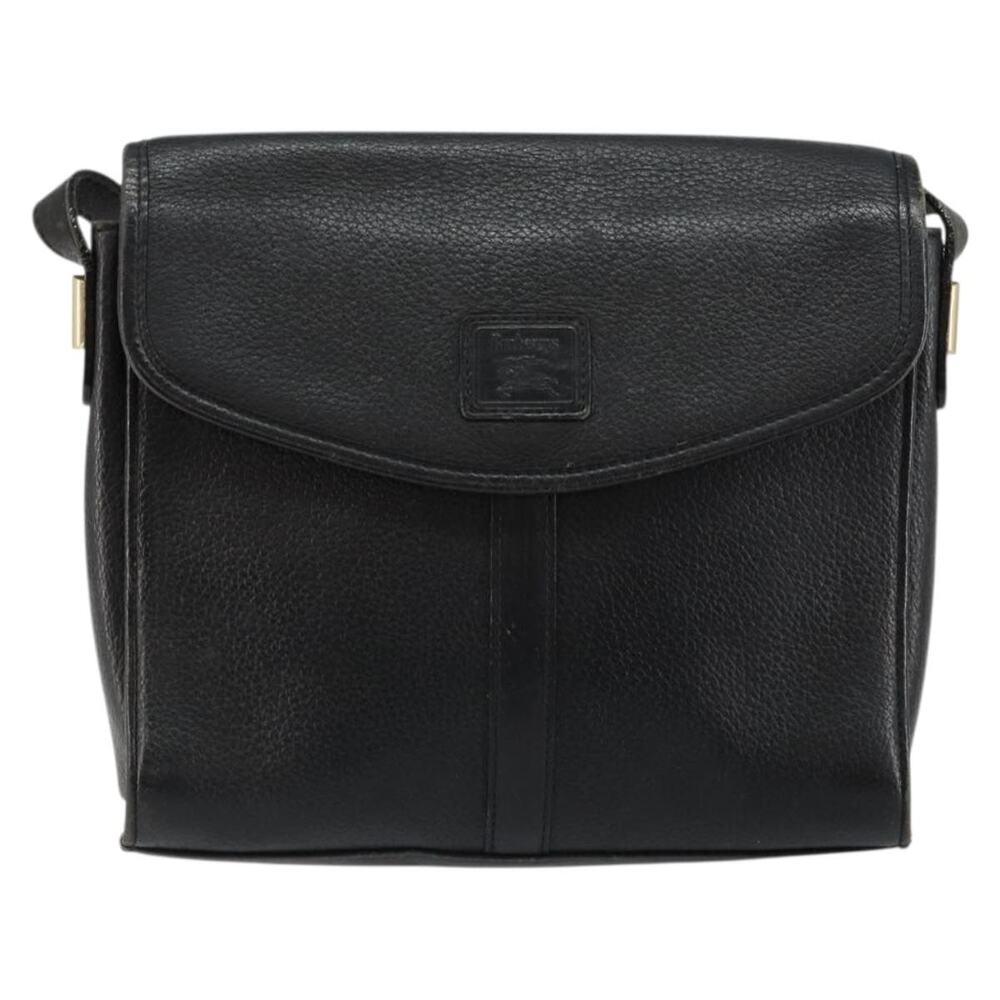 Burberry Leather Shoulder Bag Black